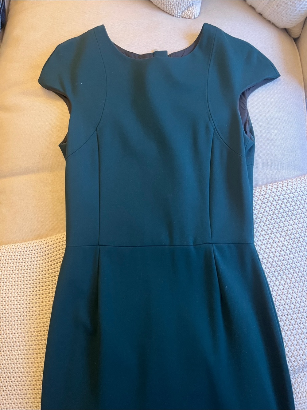 Zara Emerald Green Sheath Dress - Picture 3 of 8